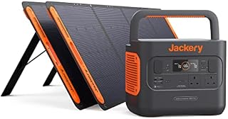 Jackery Solar Generator 2000 PRO, 2160WH Power Station and 2X SolarSaga 200W with 2x230V/2200W AC Outlets, Solar Mobile Lithium Battery Pack for Outdoor RV/Van Camping, Overlanding