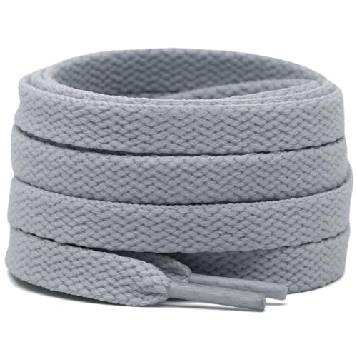 DELELE 2 Pair 43 inch Flat Shoe laces 5/16' Wide Shoelaces for Athletic Running Sneakers Shoes Boot...