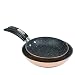 Starfrit THE ROCK Coppertone Pan Set of 2 | Includes a 9.5" & a 8" Fry Pan | Copper Plated Outer, THE ROCK Inner With Bakelite Handles
