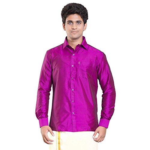 Image of THANGAMAGAN Men's Regular Fit Shirt