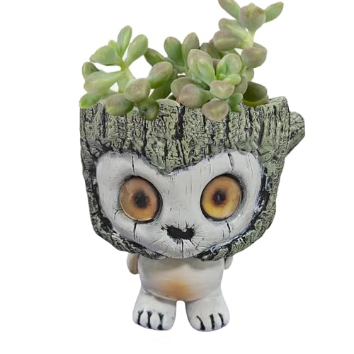 Statue de jardin extraterrestre en résine drôle pour déco de table - 8