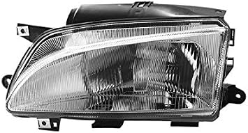 Headlights VP764L Headlight Left Side Headlamp Driver Side Headlight Assembly Projector Front Light Car Lamp Chrome Smoke LHD Compatible With Peugeot Partner 1996 1997 1998 1999 2000 2001 2002