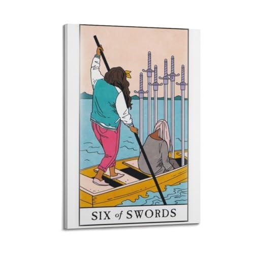 Six of Sword poster JIDUHON pour créer une décoration esthétique de chambre