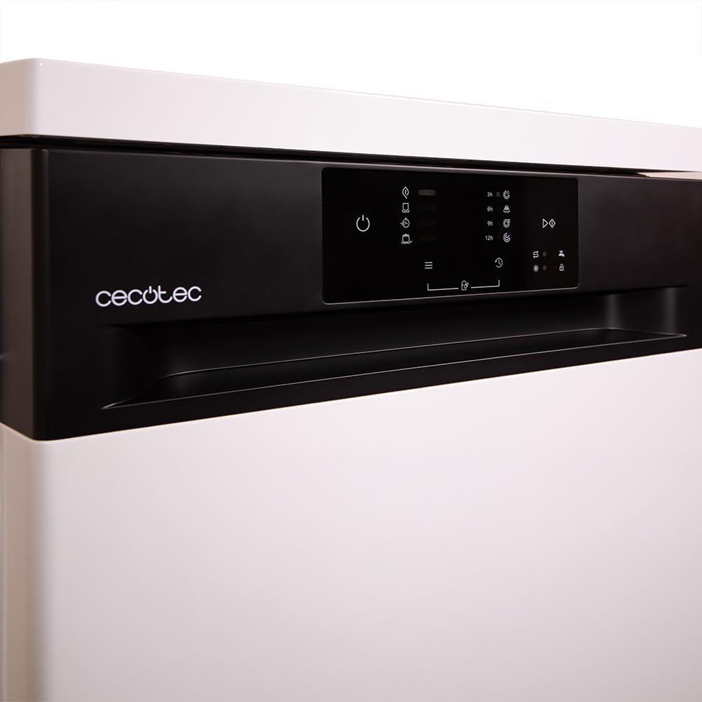 Cecotec Freistehender Geschirrspüler 45 cm Bolero Aguazero 4350, 9 Maßgedecke, 4 Programme, Energieeffizienzklasse D, Inverter Plus Duo Motor, Weiß