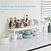 4 Pack Kitchen Cabinet Shelves Organizers, Kitchen Counter Storage Shelf Spice Rack, Expandable Length, Adjustable Height, Stackable, Sturdy 30LBS Bearing, Small Cupboard Tabletop Organizer Shelf Rack