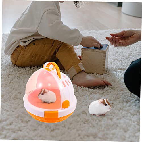 GANAZONO 2Pcs Gaiola De Hamster Cobaia Bolsa De Viagem Transparente Animal Carry Case Hamster Garraf