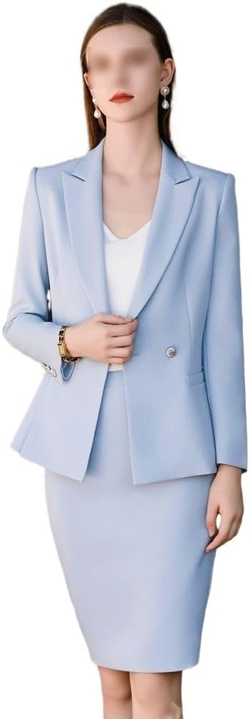 Petite Suit Two Piece Suit Senior Sense Women's Career Formal Waisted Casual Sleeve Dresses