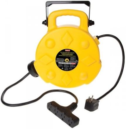 Retractable Polymer Cord Reel W/ 4 Outle