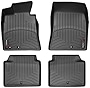 WeatherTech Custom Fit FloorLiner for Hyundai Genesis - 1st & 2nd Row (Black)