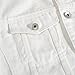 Casual Punk Ripped Distressed Jacket Denim For Men Jean Coat Long Sleeve Cotton Trucker Outerwear Fashion White 4X-Large