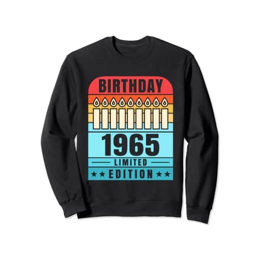 Camiseta vintage 1965 para hombre, edición limitada, cumpleaños 1965 Sudadera