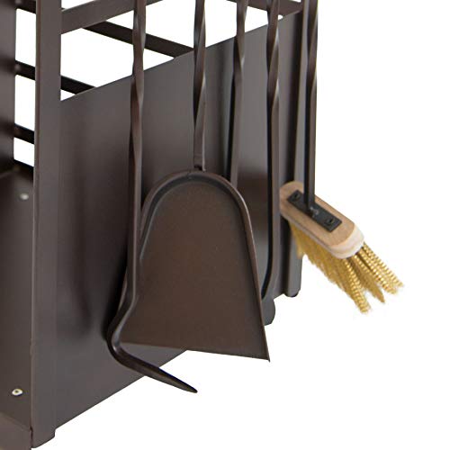 DESIGN - CARRELLO PORTALEGNA IN FERRO CON RUOTE PORTATA 200 COMPLETO DI ATTREZZI