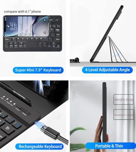 Teclado y mouse Google Pixel 10 9 Pro Fold inalámbrico con lápiz óptico y estuche 5