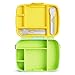 Munchkin Lunch Bento Box for Kids and Toddlers, Includes Stainless Steel Utensils, BPA-Free, 18 Months and Up, Blue/Green/Yellow