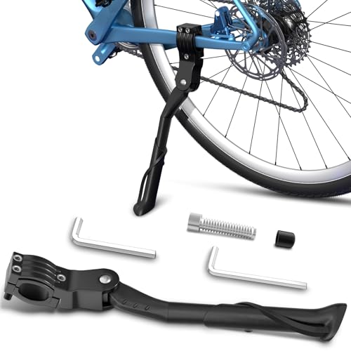 Ordriv Fahrradständer, Mountainbike Ständer Fahrrad Höhenverstellbar Universal 24-29 Zoll - Stabiler Seitenständer bis 50KG, Mountainbike,Trekkingrad, Cityrad, Pendlerräder