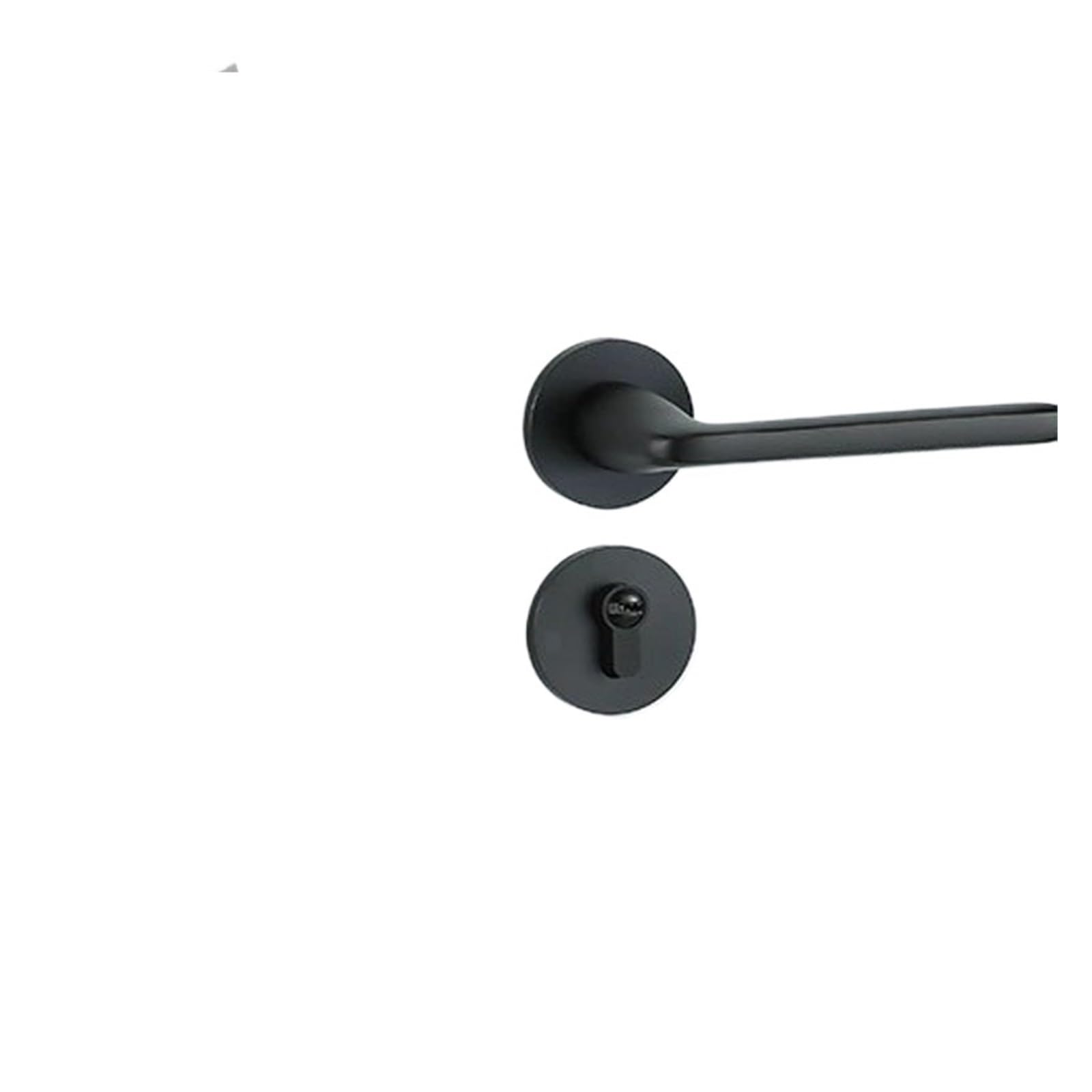 Serrure de porte magnétique silencieuse pour chambre en aluminium noir Yahei