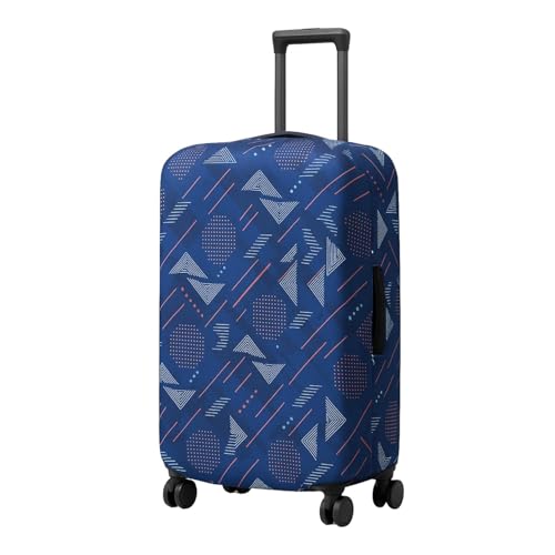 Image of Printed Luggage Cover for Traveling Bag & Suitcase - Stretchable & Scratchproof Trolley Protector with Velcro Lock & Lightweight Washable Material(Suitcase Not Included, Only Cover in Product)