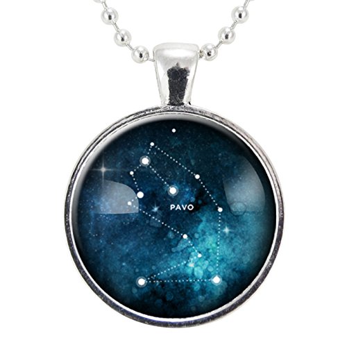 Pavo Star Constellation Necklace 