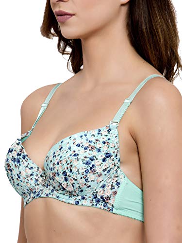 Image of Brachy Women's Padded Underwired Push up Bra BCA FPW034 32A Mint