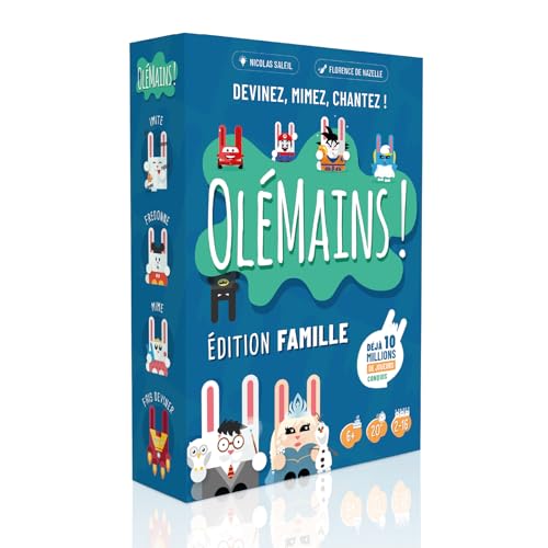 OLE MAINS ! Edition Famille | Jeu de société Familial et de soirée | Fous rires garantis pour toute la Famille, Adultes & Ados, Enfants & Amis, Dessiné en...