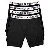 Tommy Hilfiger Men's 4 Pocket Boxer Brief, Black, Small