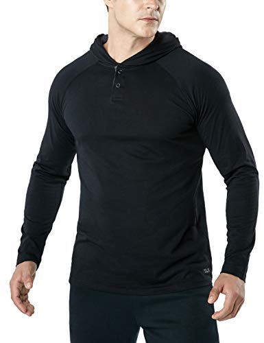 (テスラ)TESLA 長袖 Tシャツ ドライ スポーツシャツ メンズ [UVカット・吸汗速乾] アクティブ 機能性 ランニングウェア MTL56-BLK_L