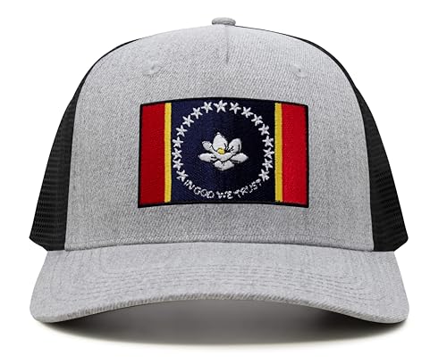 Image of International Tie State Hat for Men and Women, Adjustable Snapback Trucker Baseball Cap with Embroidered Patch