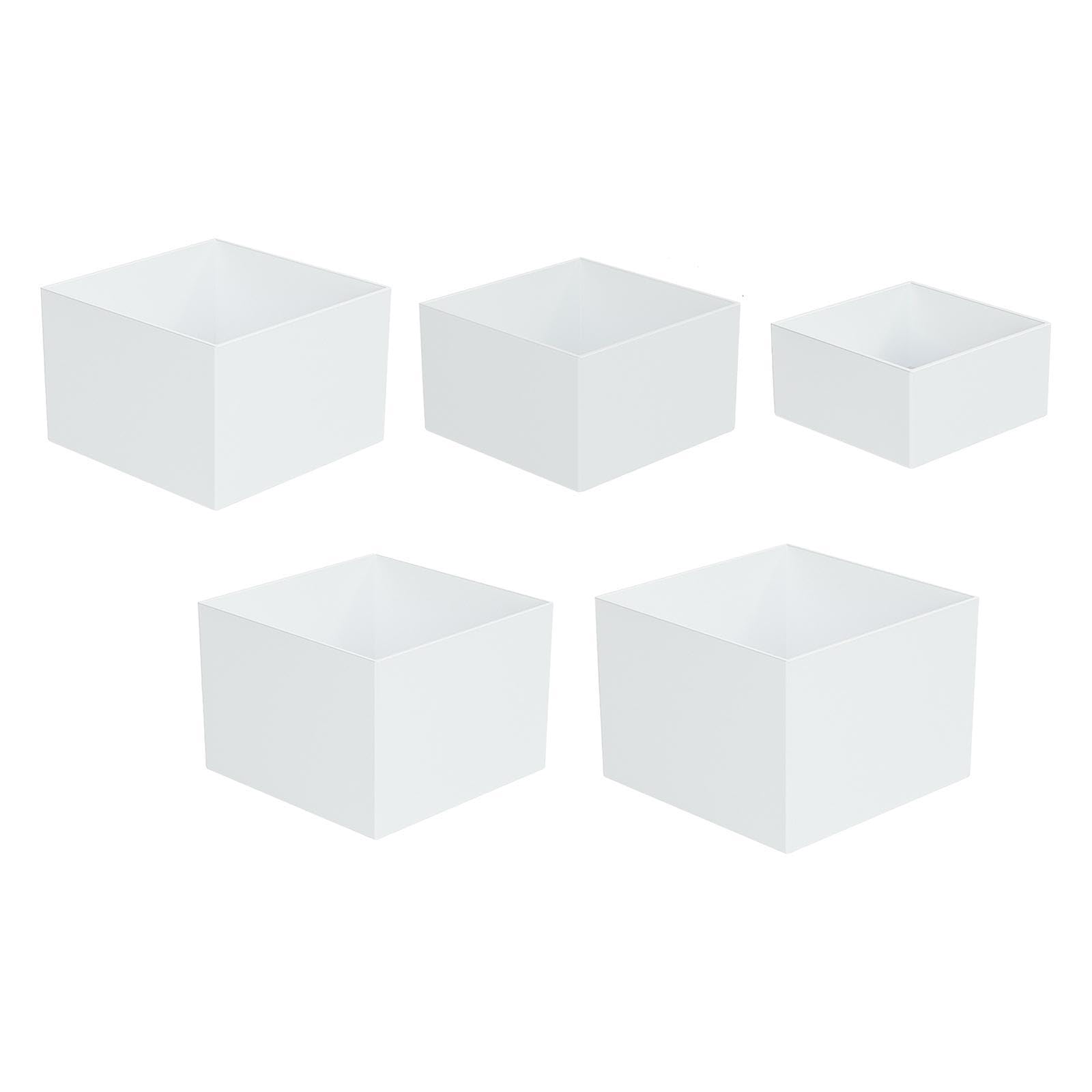 Sharplace Lot de 5 rehausseurs de buffet, présentoirs en forme de cube, avec fonds creux, présentoir de table à desserts pour fêtes