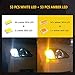 PHINLION Super Bright White Amber Dual Color Switchback 1157 2057 2357 7528 LED Bulbs with Projector for Car Front Turn Signal Parking Lights