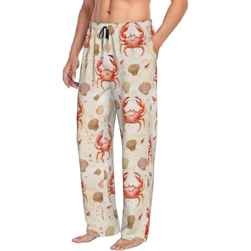 Jellyfish Floral Mens Pajama Pants Cozy Lounge Baggy Lightweight Pj Pants Lounge Bottoms With Elastic Waist2