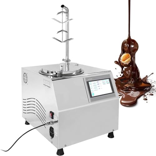5.5L Chocolate Tempering Machine & Melting Pot with Touchscreen Control, Stainless Steel Chocolate Warmer & Fountain, Perfect for Fondue, Baking, & Professional Use