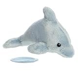 Aurora® Adorable Shoulderkins™ Dancing Dolphin™ Stuffed Animal - Fun Buddy that Can Go Everywhere with You - Perfect for Kids 3+ Years and Costumes - Gray 6 Inches
