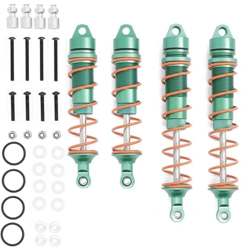 Compatible With ARRMA For Kraton 1/8 RC �J�[�A�b�v�O���[�h�p�[�c 4 �� 110mm 135mm ���^���I�C���V���b�N�A�u�\�[�o�[�_���p�[�ƌ݊������� �p�[�c RC�J�[(Green)