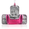 TRAVANDO Trousse de Toilette Femme Grand Format avec Crochet Maxi – 8,8 L de Volume – Sac de Voyage avec Compartiments – Kit Cosmétiques, Produits Beauté, etc. – Nécessaire Pratique pour (Rosé)