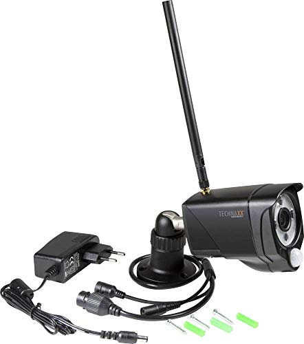 Technaxx WiFi IP Outdoor Camera TX-145 - Vieokamera. FullHD 1920x1080, PIR-Sensor 120, Horizontal 90° & Vertical 55°, WiFi 2.4GHz, 3 IR LED (850nm), IP 66, MicroSD, Einbruch, Sicherheit, Alarm, Push
