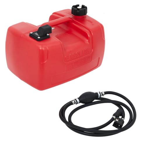 GarveeLife 3 Gallon Marine Tank Marine Boat Tank with I-Shaped Handle 12 L Marine Transfer Tank with Hose