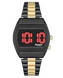 Armitron Sport Retro Men's Multi-Function Digital Bracelet Watch, Black/Gold (40/8475BRBG)