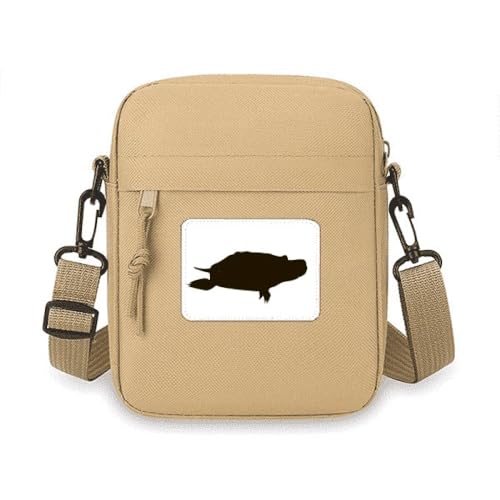 Sac à bandoulière pour téléphone portable tortue noire idéal pour vos sorties urbaines