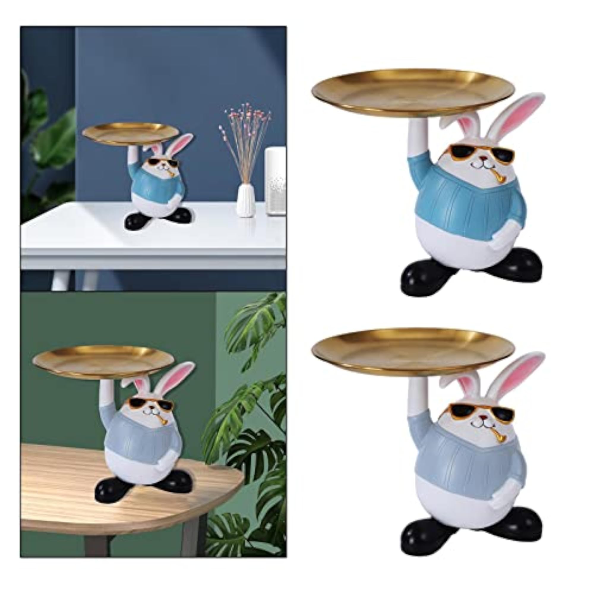 Creative Rabbit Storage Tray Jewelry Key Holder