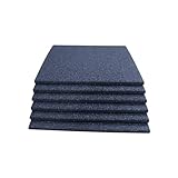 LANDGRID 6X Fallschutzmatten 50x50x4cm Schwarz Spielplatz Pool Schaukel Spielturm Platten