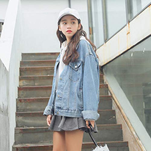 Women's Boyfriend Denim Jackets Long Sleeve Loose Jean Coats Oversize…4
