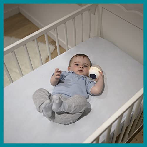 Babymoov Knijpend grijs nachtlampje, zacht siliconen slaaplampje, slaapmiddel voor baby's en kinderen, batterijduur van… - Afbeelding 6