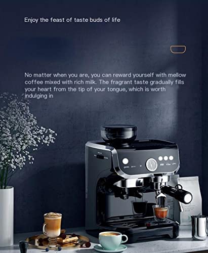 Generic Macchina da caffè semiautomatica 15bar Macchina per caffè espresso 3 in 1 Macchina per macinare il latte… - immagine 8