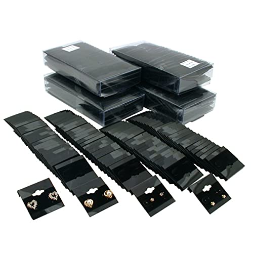 FindingKing Hanging Earring Cards Black 1 1/2" 500Pcs