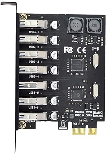 7 Ports PCI-E to USB 3.0 HUB PCI Express Expansion Card Adapter 5Gbps for Motherboard-image-36