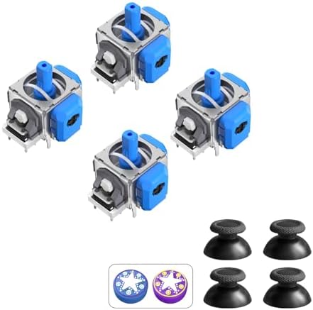 AKNES TMR Elektromagnetischer Joystick Ersatz für PS5 DualSense/DualSense Edge Controller, Anti-Drift Stick Reparatur Zubehör für Playstation 5 Controller - 2 Paare