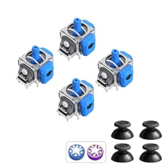 AKNES TMR Elektromagnetischer Joystick Ersatz für PS5 DualSense/DualSense Edge Controller, Anti-Drift Stick Reparatur Zubehör für Playstation 5 Controller - 2 Paare