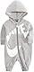 Nike Baby All Day Play Overall Strampler mit Kapuze Farbe: Grau/Weiß (042); Größe: 9-12M (74-80 cm)