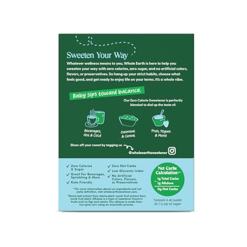 Whole Earth Stevia & Monk Fruit Packets