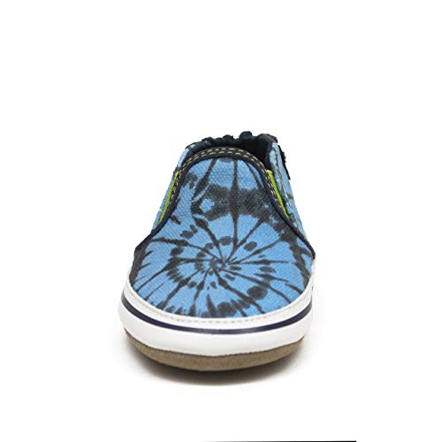Robeez Baby Boy Anti-Slip Soft Sole Shoes (Infant/Toddler) - Liam Navy Tie-Dye Pattern - 0-6 Months #TOP30